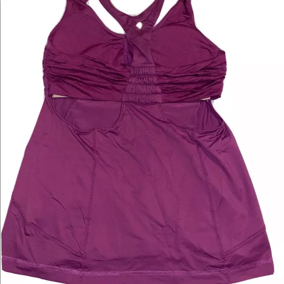 lululemon tank top size 8, purple Color, integrated bra, VGUC - Picture 2 of 4